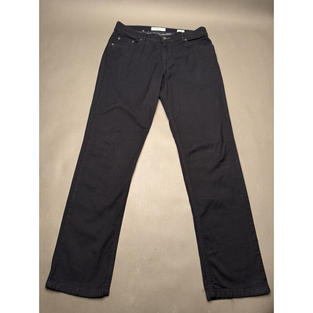 Brax Men's Cooper Fancy Regular Straight Pants Black Casual Jeans 34x32
